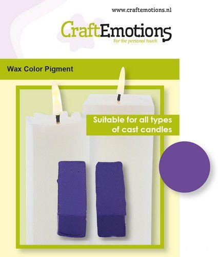 CraftEmotions Wachs Farbpigment - 2 Sticks 30 x 10 x 10mm - ca. 5g Violett Violett