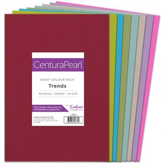 Crafter's Companion Centura Pearl A4 310g/m² - Trends - 40 Blatt 