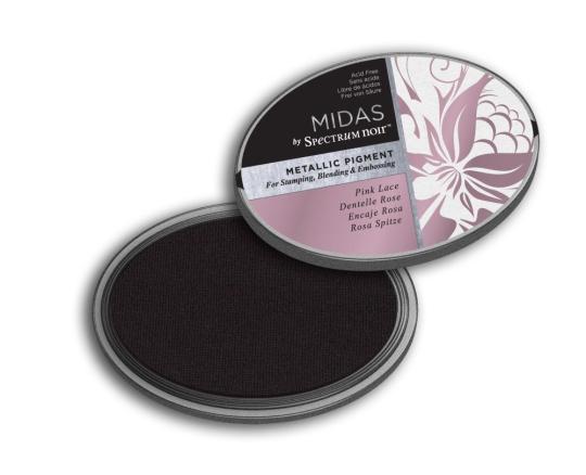 Crafter's Companion Spectrum Noir Midas Metallic Stempelkissen Rosa Spitze Rosa Spitze
