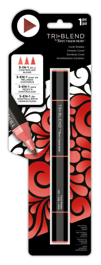 Crafter's Companion Spectrum Noir TriBlend 3in1 Stifte -  Korallfarbene Schatten (CR7-CR8-CR10) Korallfarbene Schatten (CR7-CR8-CR10)