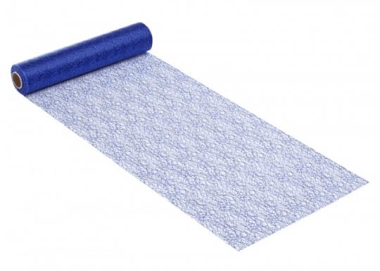 CreaPop Crackle Vlies  u. Tischläufer 28cm x 1m, marineblau 