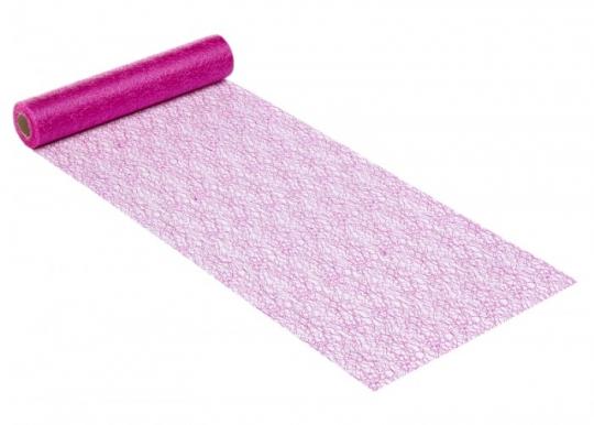 CreaPop Crackle Vlies  u. Tischläufer 28cm x 1m, petunie 