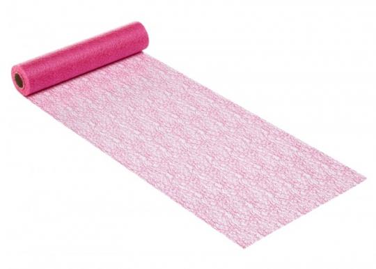 CreaPop Crackle Vlies  u. Tischläufer 28cm x 1m, pink 