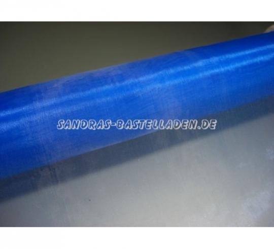 CreaPop Deko-Stoff Organza Uni Königsblau 29cm x 1m 