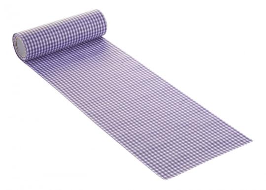 CreaPop Tischband Karo 20cm x 10m, flieder 
