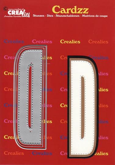 Crealies Cardzz Stanzschablone 3tlg. No.404 - Alphabet - D - 