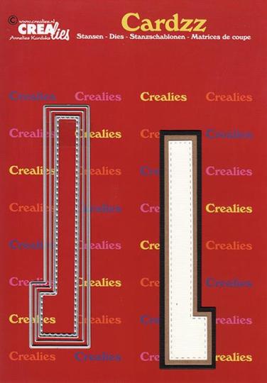 Crealies Cardzz Stanzschablone 3tlg. No.412 - Alphabet - L - 