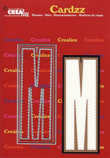 Crealies Cardzz Stanzschablone 3tlg. No.413 - Alphabet - M - 