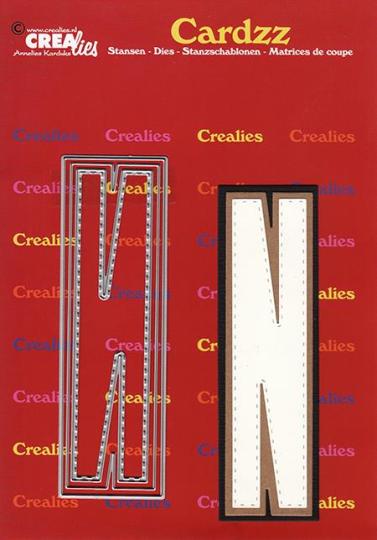 Crealies Cardzz Stanzschablone 3tlg. No.414 - Alphabet - N - 