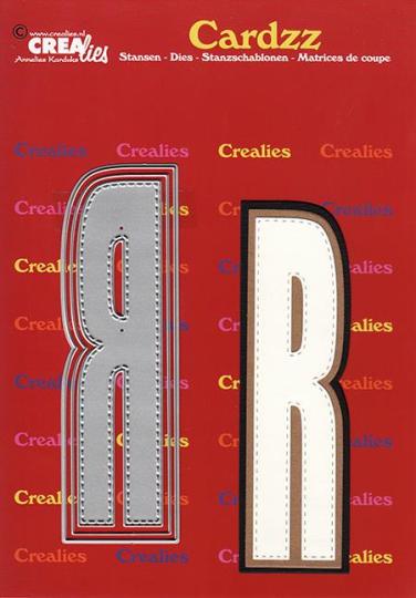 Crealies Cardzz Stanzschablone 3tlg. No.418 - Alphabet - R - 