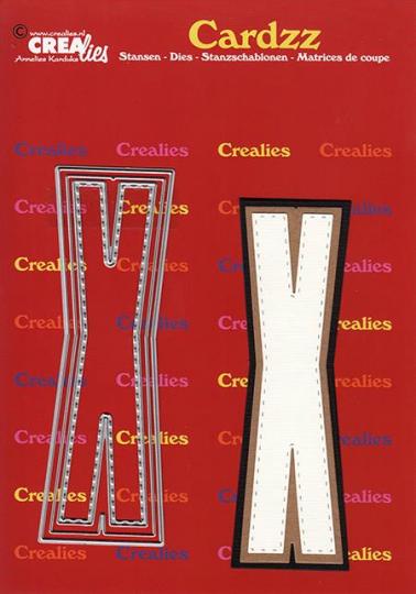 Crealies Cardzz Stanzschablone 3tlg. No.424 - Alphabet - X - 