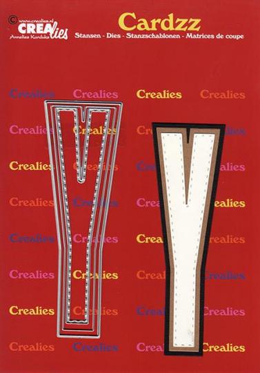 Crealies Cardzz Stanzschablone 3tlg. No.425 - Alphabet - Y - 