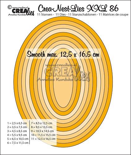 Crealies Crea-Nest-Lies XXL no. 86 Stanzschablone Oval 