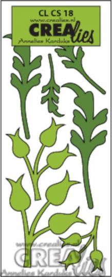Crealies Creative Shapes no. 18 Stanzschablone Satz Blume Zweige 