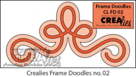 Crealies Frame Doodles no. 2 Stanzschablone Ornament Ecke 