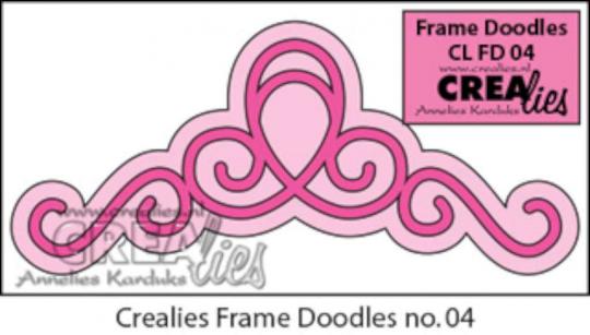 Crealies Frame Doodles no. 4 Stanzschablone Ornament Ecke 