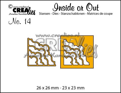 Crealies Inside or Out No.14 Stanzschablone - Ecken H 