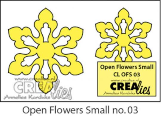 Crealies Open Flowers Small no. 3 Stanzschablone Blume mit Öffnungen 