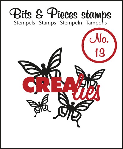 Crealies Silikon-Stempel Bits & Pieces Nr. 13 „Schmetterlinge“ 1-teilig 