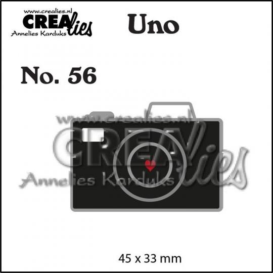 Crealies Uno No. 56 Stanzschablone - Fotoapperat 