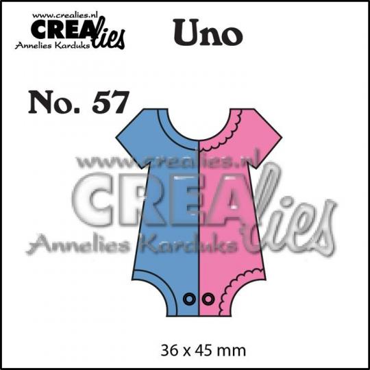 Crealies Uno No. 57 Stanzschablone - Babybody 
