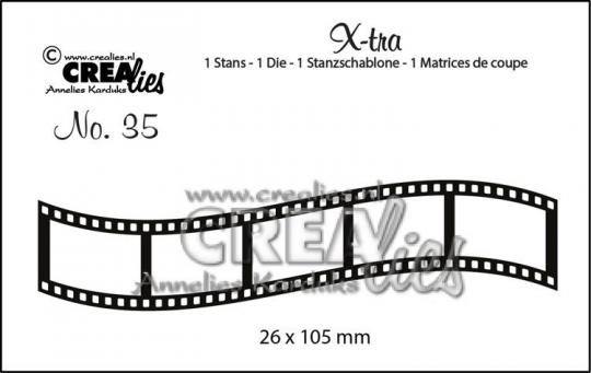 Crealies X-tra Stanzschablone No.35 - Filmstreifen schmal 