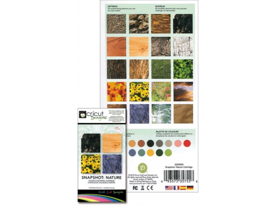 Cricut Cartridge Imagine Hintergrund Muster Snapshot: Nature 
