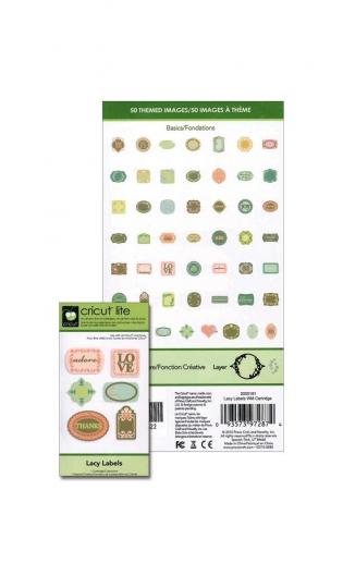 Cricut Cartridge Lite lacy labels (Einsatzmodul) 