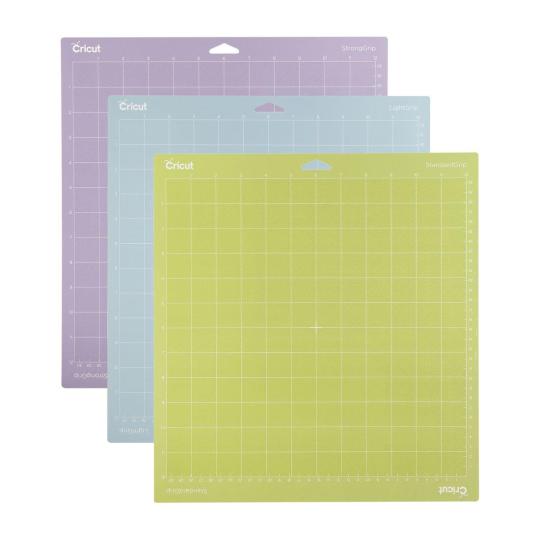 Cricut Schneidematte 3er Set Light, Standard, Strong 30,5X30,5cm 