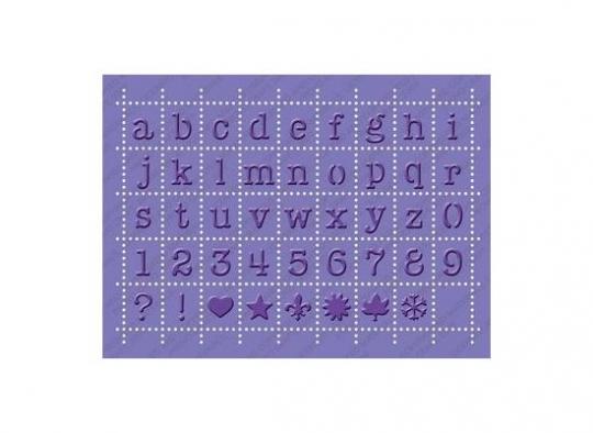Cuttlebug Stanz- und Embos.schablone plus postage alphabet 12,7X17,8cm 