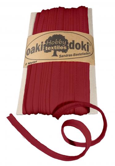 Oaki Doki Paspelband / Biesenband Tricot de Luxe Jersey  2m Ø 3mm 014-Dunkel Altrosa