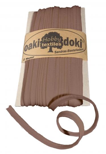 Oaki Doki Paspelband / Biesenband Tricot de Luxe Jersey  2m Ø 3mm 113-Dunkel Altrosa