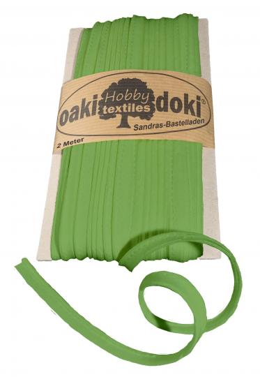 Oaki Doki Paspelband / Biesenband Tricot de Luxe Jersey  2m Ø 3mm 447-Hellgrün