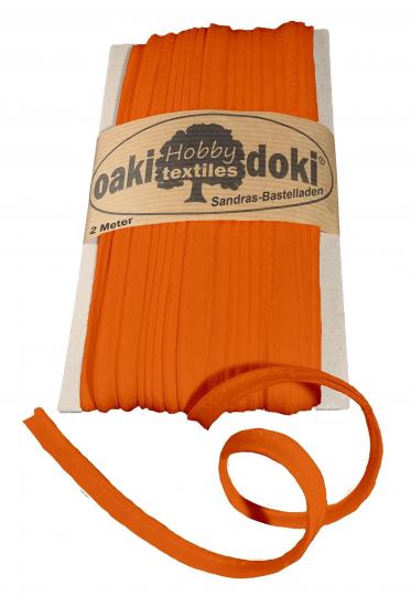 Oaki Doki Paspelband / Biesenband Tricot de Luxe Jersey  2m Ø 3mm 935-Hellrot