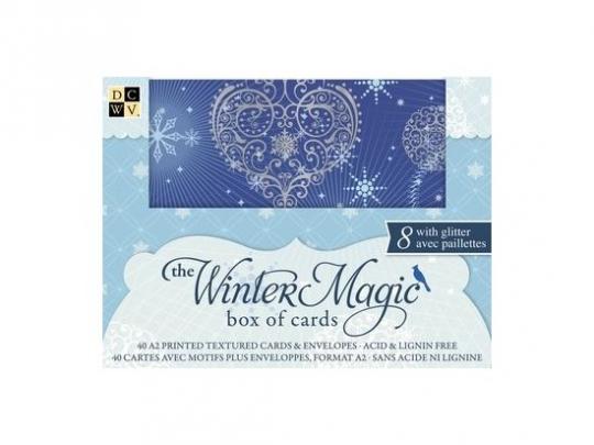 DCWV Box of cards The winter magic , 40 Stück 
