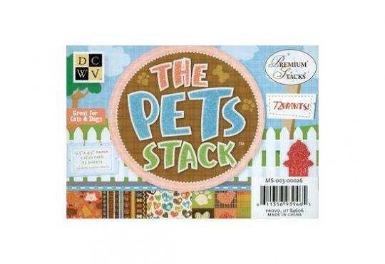 DCWV Mat stack Pets 11,4X16,5cm   72 Bögen 