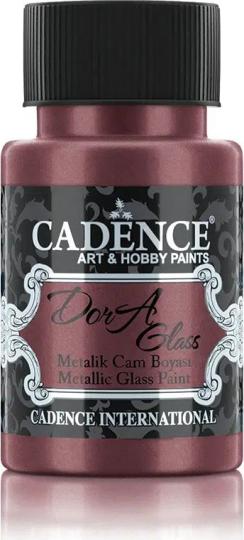 Cadence Dora Glas & Porzellanfarbe Glitzer-Metallic - 50ml Hellbraun Hellbraun