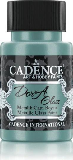 Cadence Dora Glas & Porzellanfarbe Glitzer-Metallic - 50ml Jade Jade
