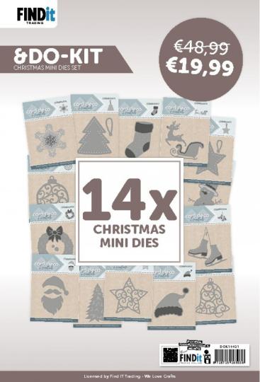 Mini Stanzschablone 14tlg - Weihnachten 