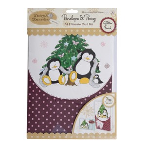 Daisy & Dandelion DIN A4 3D Kartenset - penelope & percy (cosy christmas) 