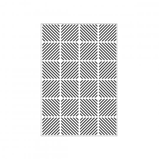 Darice Embossing - Prägeschablone 10,8x14,6cm Diagonale Blockmuster 