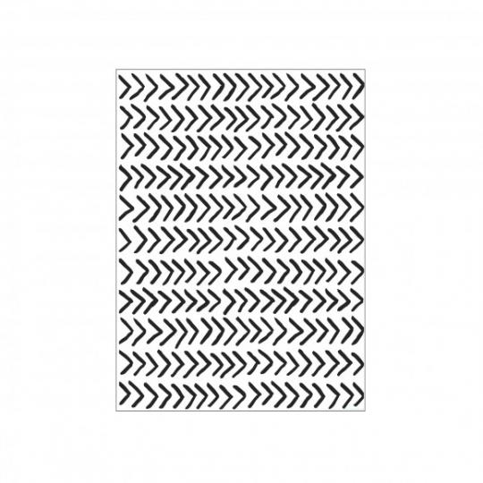 Darice Embossing - Prägeschablone 10,8x14,6cm Fischgrätenmuster 