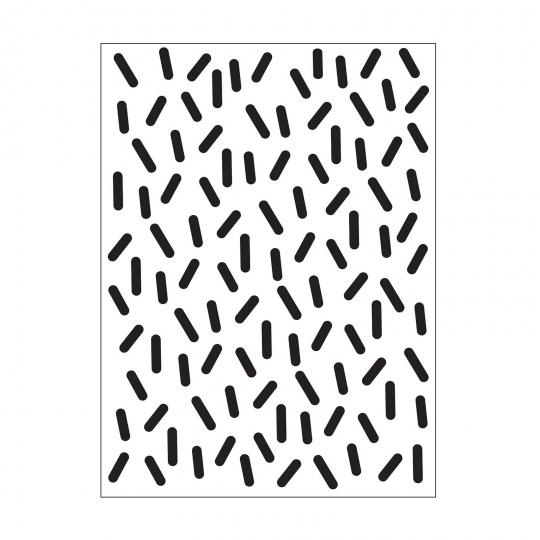 Darice Embossing - Prägeschablone 10,8x14,6cm Sprinkles 