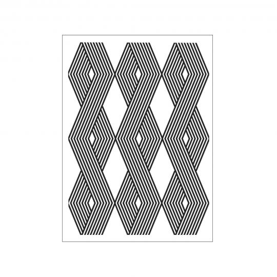 Darice Embossing - Prägeschablone 10,8x14,6cm Vertikales Linienmuster 