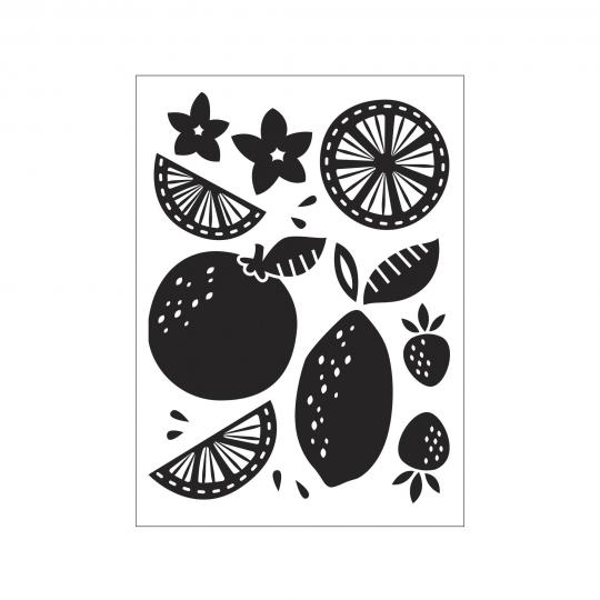 Darice Embossing - Prägeschablone 10,8x14,6cm Zitrusfrucht 