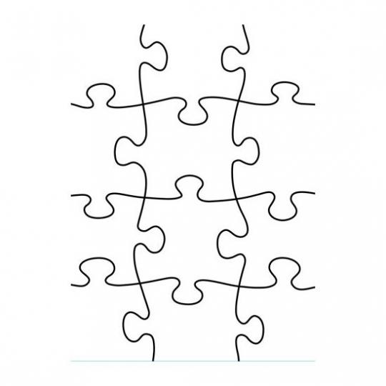 Darice Embossing - Prägeschablone 10,8x14,6cm puzzle 