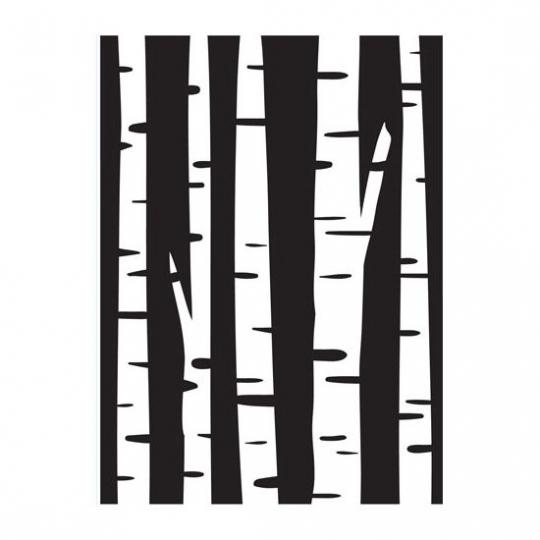 Darice Embossing-Prägeschablone Birch Tree 10,8x14,6cm 