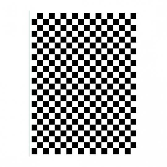 Darice Embossing-Prägeschablone Checkerd 10,8x14,6cm 
