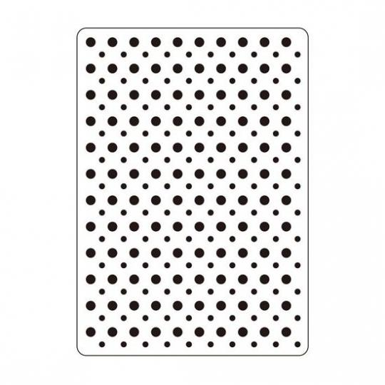 Darice Embossing-Prägeschablone Dots 14,6x10,8cm 