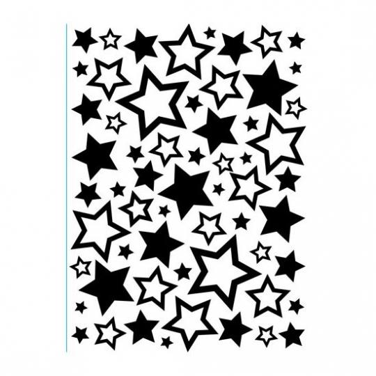 Darice Embossing-Prägeschablone Sterne 10,8x14,6cm 